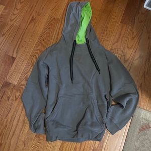 Champs sports hoodie grey and green size small